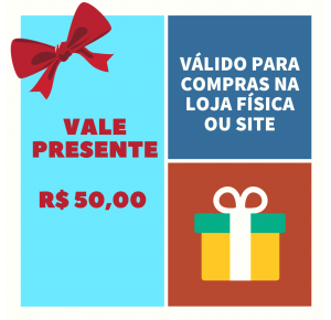 VALE PRESENTE LOJA PINÓQUIO - R$ 50,00