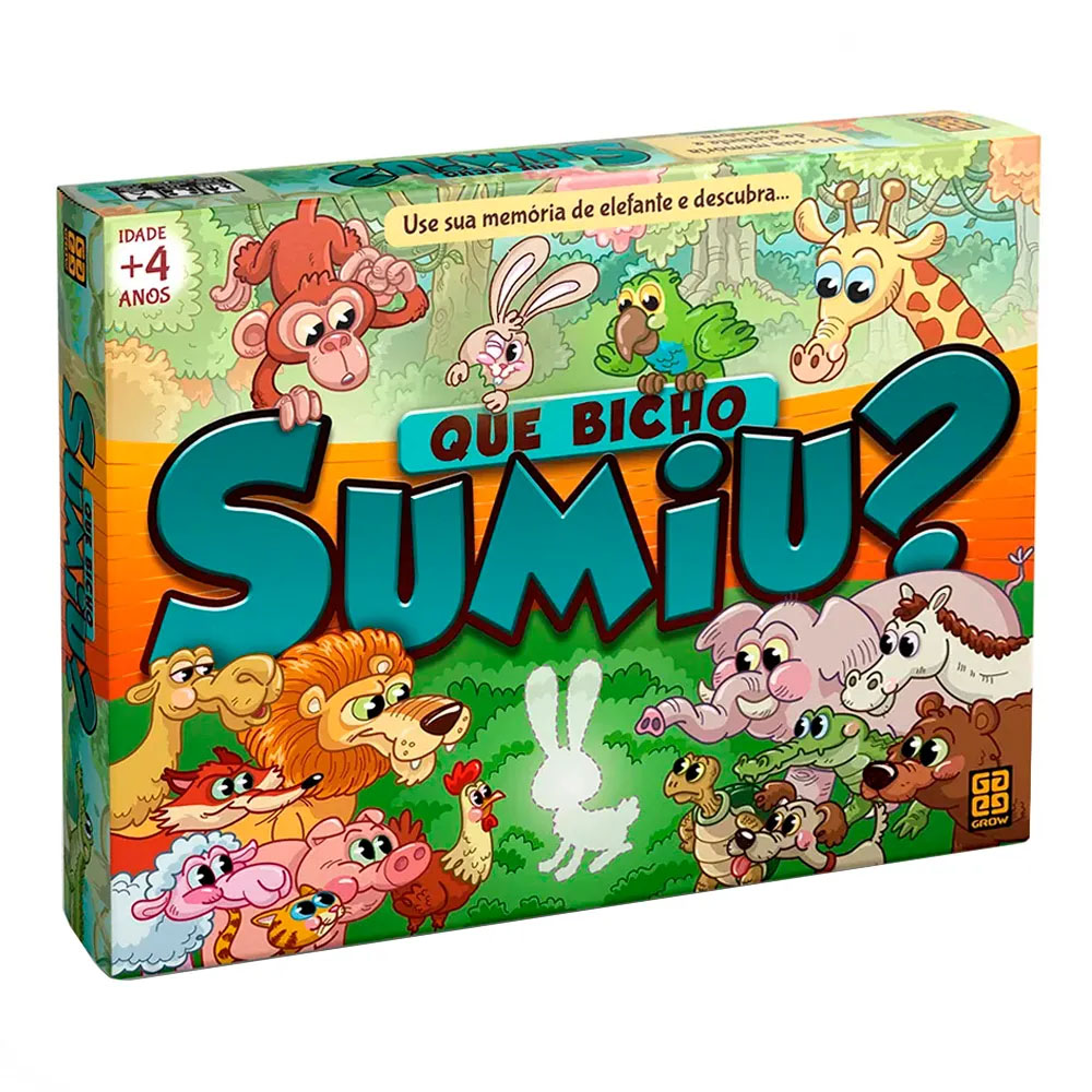 Jogo Que Bicho Sumiu? - Loja Pinóquio - Pinóquio Brinquedos Educativos