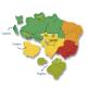 Mapa do Brasil 3D PlÃ¡stico - Elka
