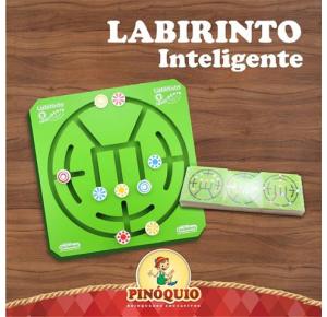 Brinquedo de Madeira - Desafio de Lógica - Labirinto Inteligente